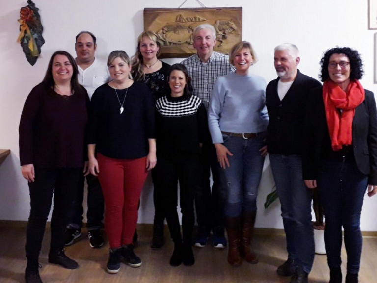 SPD-Kandidatinnen und Kandidaten zur Kommunalwahl 2020 mit der Kreisvorsitzenden Helga Raab-Wasse (rechts i.Bild) Bild: Sabine Kettinger